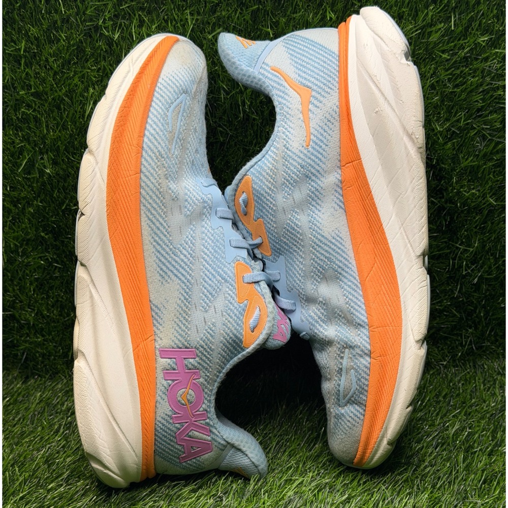 Hoka Clifton 9 Womens size 10.5B Running Shoes Airy Blue Ice Water 1127896 ABIW - Picture 8 of 11